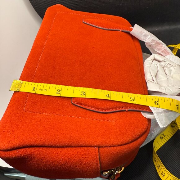 Madewell the medium crossbody bag in Bandana Red suede - Brand New - Never used - Picture 10 of 13